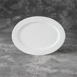 Rimmed Oval Platter
