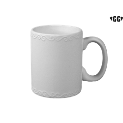 Swirly-Trimmed Mug
