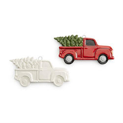 Truck And Tree Ornament