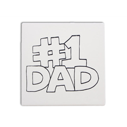 TILES & PLAQUES #1 Dad Party Tile