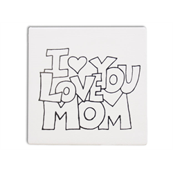TILES & PLAQUES I Love You Mom Party Tile