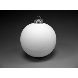 SEASONAL Silver Cap Ball Ornament